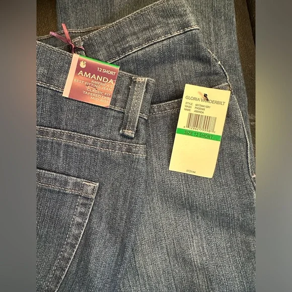 Gloria Venderbilt Amanda blue jeans, size 12 Short. - Picture 2 of 2